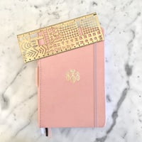 Kelsey Light Pink Gold Feather