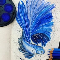 Original Navy Silver Feather